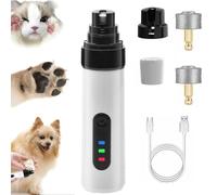 Heusom Silent Groom Pro Nail Grinder, Rechargeable USB Charging Pet Nail Grinder, Pet Paws Grooming Smoothing Tool