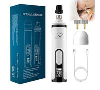 Heusom Silent Groom Pro Nail Grinder Upgraded 2025 Quiet Pet Nail Trimmer with Dual LED Light, Professional USB Cordless Grooming Care for Large Small Dogs & Cats with Anxiety Safety