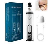 Heusom Silent Groom Pro Nail Grinder Upgraded 2025 Quiet Pet Nail Trimmer with Dual LED Light, Professional USB Cordless Grooming Care for Large Small Dogs & Cats with Anxiety Safety