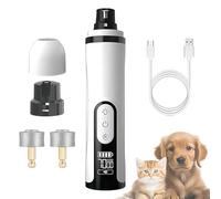 Heusom Silent Groom Pro Nail Grinder with LED Light & 3 Speeds, Quiet Heusom Nail Trimmer for Dogs and Cats, Cordless Pet Silent Groom Pro