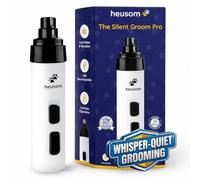 Heusom Silent Groom Pro Pet Nail Grinder | Whisper Quiet Dog Nail Grinder | Claw Trimmer for Dogs, Cats & Other Animals | Safe & Stress Free Nail Grooming, Ideal for Sensitive Dogs of All Breeds &Sizes