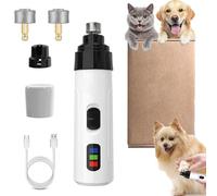 Heusom Silent Pro Nail Grinder, Heusom Silent Groom Nail Grinder, Silent Groom for Dogs and Cats, Rechargeable Usb Charging Pet Nail Grinder, All Pet Sizes and Nail Thicknesses (1Set)