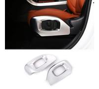 Heutamo Seat Side Frame Trim Cover Compatible with Land Rover Range Rover Sport 2014-2017,Range Rover Vogue 2014-2017,ABS 2Pcs Car Interior Trim Accessories (Silver)