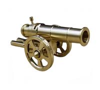 Heuvcnsr Model Cannon Decoration,Mini Cannon Home Solid Brass Cannon Brass Statue for Shelf Housewarming Gift Living Room Table Decoration