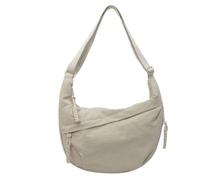 HEVANCIE Half Moon Shoulder Bag Nylon Large Crossbody Bag Slouchy Bag Hobo Bag Bum Bag Crossbag Women's Shoulder Bags (White)