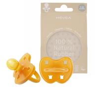 HEVEA 100% Natural Rubber Dummies Round 3-36 Months Two-Pack (Natural)