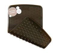 HEVEA Baby & Toddler Bath Mat - 100% Natural Rubber Non Slip Bathtub Mat for Baby - Upcycled, Danish Design - Safe & Sustainable Bathroom Essential (Charcoal Black)