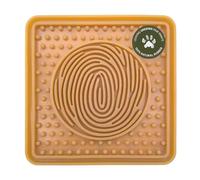 HEVEA Dog Lick Mat in Natural Rubber - With 25 Suction Cups - Slow Feeder Dog Mat for Boredom Reducer and Anxiety Relief - Perfect for Bathing Grooming - Tested and Safe for Your Dog (Natural)