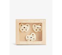 Hevea Milky White Orthodontic Pack of Three Natural Rubber Pacifiers 3-36 Months