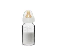 HEVEA Standard Neck Glass Baby Bottle - Slow Flow Anti Colic Newborn Baby Bottles 0+ Months - BPA-Free, Single-Pack (120 ML)