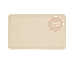 HEVEA Upcycled Place Mat made from 100% Upcycled Natural Rubber Plant Based, Plastic-Free, Eco-Friendly, BPA-Free & FDA approved (Sand)