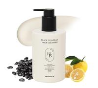 HEVEBLUE Black Yuja Bean Milk Cleanser | 290ml | Nourishing Cleansing Milk for Sensitive Skin, Hydrating Gentle Face Wash, Korean Skincare