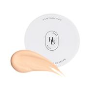 HEVEBLUE Pentaberry Panthenol Repair Glow Foundation Cushion | 15g | Hydrating Korean Foundation for Sensitive Skin, Up To 24H Long Lasting Anti Redness Coverage with Panthenol, Cica & Berry Complex