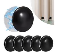 Heveer Magnetic Curtain Weights Round Magnetic Curtain Weights Magnetic Round Curtain Weights for Curtains Magnets for Shower Curtains Window Curtain Tablecloths 6 Pieces Black