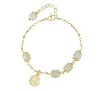 HEVIBK Women'S Bracelet Men'S Bracelet Novelty Bracelet Step By Step, Ring The Palace Bell Bell Bracelet, Feminine Temperament (Fu Character)