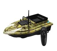 HEVMEVENI Bait Boat for Carp Fishing with 2KG Load Capacity, Cruise Control, Night Lights, Low Battery Alert - Ideal for Accurate Bait Delivery (Camo Green)
