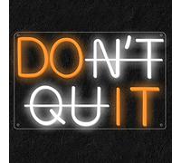 HEVMEVENI Do It Don't Quit Neon Sign for Wall Room Decor Motivational Wall Art Neon Sign for Office, Bar, Gym, Party, Event, Birthday Gift,orange