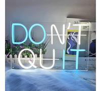 HEVMEVENI Do It Don't Quit Neon Sign for Wall Room Decor Motivational Wall Art Neon Sign for Office, Bar, Gym, Party, Event, Birthday Gift,ice blue