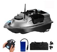 HEVMEVENI GPS Bait Boat for Carp Fishing UK - 500m Remote Control, Auto Return, Multi Hopper Feeder, 12000mAh Battery Long Endurance, Fishing Bait Boats with GPS (Grey)