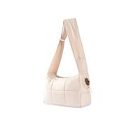 HEVOY Mini Dog Purse Carrier with Pockets, Warm Cute Pets Bags with Secure Harness Clip, Cat Shoulder Bag for Outings, Lightweight Puppies Bags Kennel, Trained Pets Handbag Outdoor(Khaki,One Size)