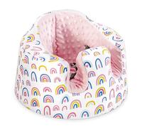 HEVOY Seat Cover Compatible Baby Seat, Breathable Floor Seat Cover for Girl Boy, Breathable Comfortable Seat Cover, Children Chair Protector, Easy to Install & Remove (Pink Rainbow Plus Velvet)