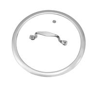 HEVSTIL 10 Inch Tempered Glass Lid Pan Lid for Frying Pan Glass Lid with Stainless Steel Handle Pan Lid Glass Vented Skillet Cover for Frying Pan Lodge Cast Iron Skillet