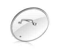 HEVSTIL 10inch /26cm Clear Glass Pot Lid with Stainless Steel Handle - Tempered Glass Replacement Lid for Frying Pan, Fry Pan, Skillet