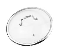 HEVSTIL 11.5 Inch Tempered Glass Lid for Frying Pan with Stainless Steel Handle - Vented Skillet Cover
