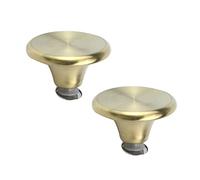 HEVSTIL 2 Set Gold Dutch Oven Knob Stainless Steel Replacement Knob Pot Lid Handle Compatible Stainless Steel Replacement Handle for Enameled Cast-Iron Dutch Oven