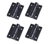 HEVSTIL 4-Piece Black Adjustable Position Control Hinge, Zinc Alloy, Modern Style, 45 x 35mm, 0.3-1.2NM