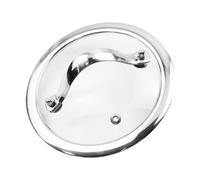 HEVSTIL 6 Inch Tempered Glass Lid for Frying Pans - Vented Skillet Cover with Stainless Steel Handle