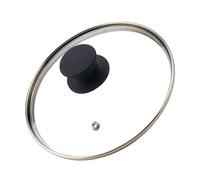 HEVSTIL 8" Universal Glass Pot Lid with Heat-Resistant Silicone Handle