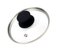 HEVSTIL Universal Lid for Pots, Pans and Skillets,6inch /15cm Clear Glass Pot Lid with Heat Resistant Silicone Handle Glass Replacement Lid for Frying Pan, Frying Pans,Pan Lid, Cast Iron, CrockPot