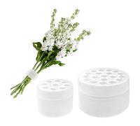Hevysuo 2Pcs Spiral Ikebana Stem Holder Translucent,Reusable DIY Bouquet Arranger,9/19 Hole Floral Twister for Home Vase Decoration (S+L)