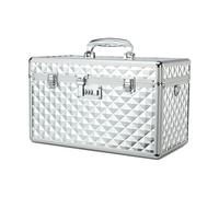 HEWEI WORKS Medication LockBox with Combination, Lockable Medicine Storage Box, Security Lock Box, Medical Organizer, Multipurpose LockBox for Home and Outdoor (Silver, X-Large)