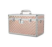 HEWEI WORKS Medication LockBox with Key, Lockable Medicine Storage Box, Security Lock Box, Medical Organizer, Multipurpose LockBox for Home and Outdoor (Champagne, X-Large)