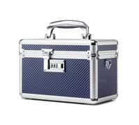 HEWEI WORKS Storage Box with Combination Lock, Lockable Medicine Storage Box, Security Lock Box, Portable Multipurpose Box for Home and Outdoor (Blue, Small)