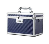 HEWEI WORKS Storage Box with Combination Lock, Lockable Medicine Storage Box, Security Lock Box, Portable Multipurpose Box for Home and Outdoor (Blue, Medium)
