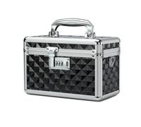 HEWEI WORKS Storage Lock Box with Combination Lock, Lockable Medicine Storage Box, Empty First Aid Box, Security Lock Box, Multipurpose Locking Box for Home and Outdoor Use (Black, Small)