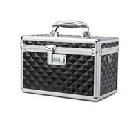 HEWEI WORKS Storage Lock Box with Combination Lock, Lockable Medicine Storage Box, Empty First Aid Box, Security Lock Box, Multipurpose Locking Box for Home and Outdoor Use (Black, Medium)