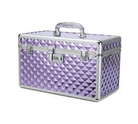HEWEI WORKS Storage Lock Box with Combination Lock, Lockable Medicine Storage Box, Security Lockbox, Multipurpose LockBox for Home and Outdoor Use (Purple, X-Large)