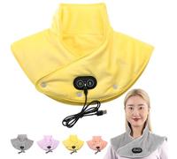 Hewelth ThermaEase Pro, Hewelth Triple Method Shoulder Massager, 3 Heat Levels & 3 Vibration Modes, Soft Double-Sided Fleece, Foldable & Portable, USB-Charged, for Home Office (#C)