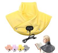 Hewelth ThermaEase Pro, USB-Powered Heating Shoulder Wrap, Portable Heating pad Cordless for Shoulder and Neck with 3 Temperature & Vibration Modes, Fast Heating for Home Office On-the-Go (Yellow)