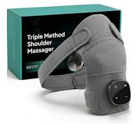 Hewelth Triple Method Shoulder Massager, Wearable Shoulder Massager for Everyday Relaxation, Gently Soothes Neck and Shoulder Discomfort,Soft ＆ Breathable Fabric,Adjustable Fit for Home,Office (1PC)