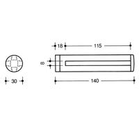 Hewi Shelf bracket Serie 477 Pure White 477.03.510 99