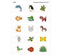 Hewi toilet signs Kids set animals 33.1771D