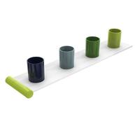Hewi Toothbrush Holder Kids Additional slot tumbler rack, 4 places Apple green
