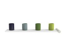 Hewi Toothbrush Holder Kids Additional slot tumbler rack, 4 places Pure White