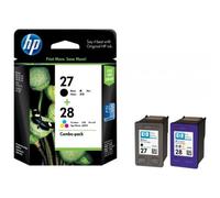 HEWLETT PACKARD HP 27 BLACK C8727AE HP 28 COLOUR C8728AE INK CARTRIDGE TWIN PACK