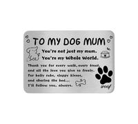 Hewonnn Dog Mum Gifts for Women - Christmas Birthday Card from Dogs to Mum - You're My Whole World Wallet Card from Puppy to Pet Mother
